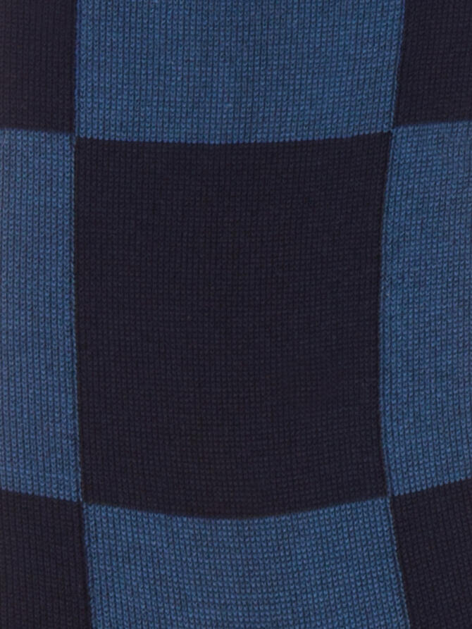 Calzini corti a scacchi RECTANGLE BLU & AZZURRO | Acquista Online Andrea Mariani Firenze